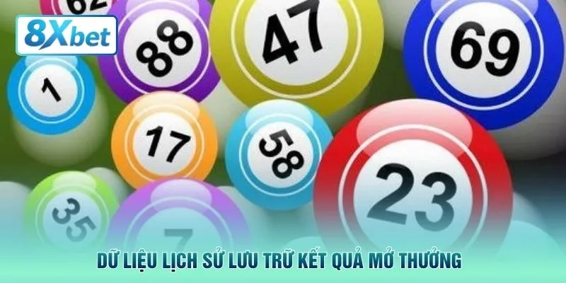 Dữ liệu lịch sử lưu trữ kết quả mở thưởng