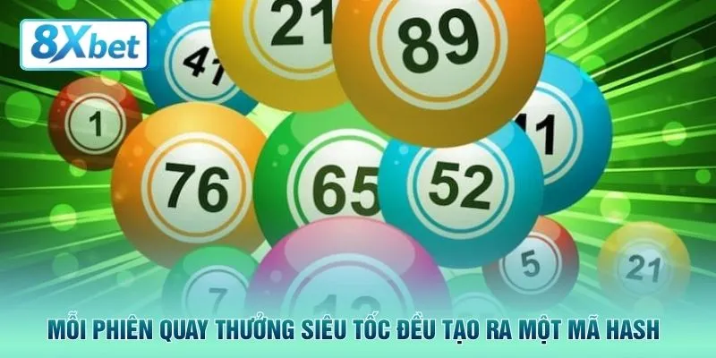 Mỗi phiên quay thưởng siêu tốc đều tạo ra một mã hash