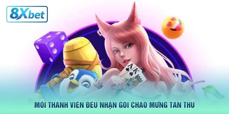 Mỗi thành viên đều nhận gói chào mừng tân thủ