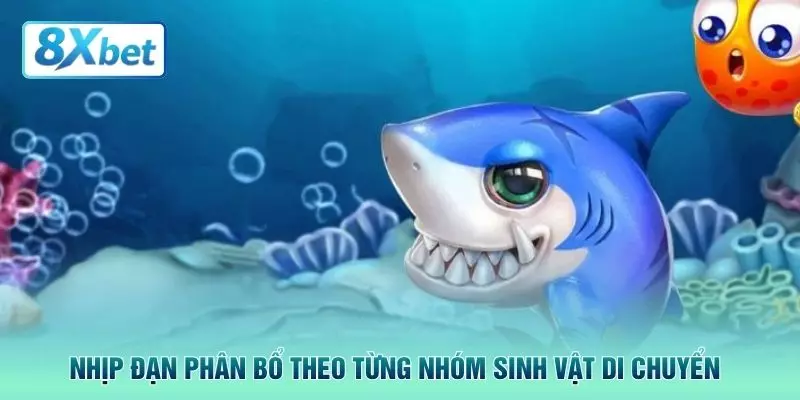 Nhịp đạn phân bổ theo từng nhóm sinh vật di chuyển