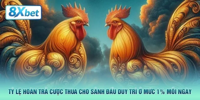 Tỷ lệ hoàn trả cược thua cho sảnh đấu duy trì ở mức 1% mỗi ngày